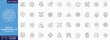 © designer - Digital Transformation line editable icon set. Contain icons related to digitalization, digital services, internet, cloud computing, technology, Etc. Fully Editable. Vector illustration.