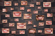 © New Africa - Dental care. People with healthy teeth, collage of smiles on dark background