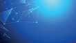 © Creativetuus - Abstract blue background with glowing interconnected dots and lines forming a digital network pattern.