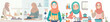© Ubaid Art - vector of a Muslim woman cooking iftar food