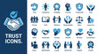 © MR7 - Trust icons collection for security law and partnership concepts