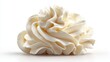 © Glitchmint - Swirl of rich, creamy frosting with delicate textures against a clean white background