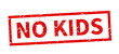 © Brad Pict - No kids on red stamp