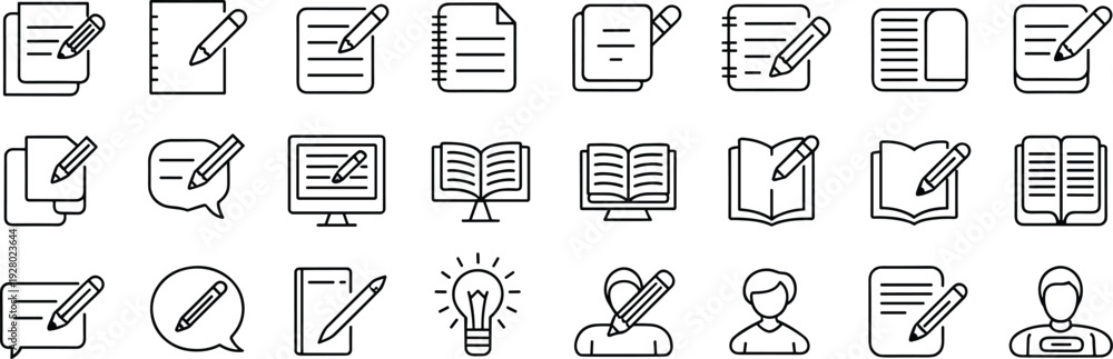 Mega Line Icon Mega line icon set featuring restaurant service, food snacks, mobile ...