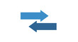 © kombor - Two blue arrows pointing different directions.