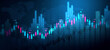 © Miha Creative - Business financial chart with moving up arrow graph.Financial data charts with glowing stock market graphs.Stock market investment data and analysis finance graph.