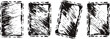 © smth.design - Grunge rectangular frames with scratched textures for vintage and distressed design backgrounds