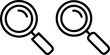 © MOHAMMAD RABBI - Two magnifying glasses for searching and investigation purposes