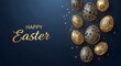© Bapon - Easter sunday celebration with decorative easter eggs and happy easter greetings