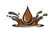 © eki - Chocolate Droplet Liquid Splash Brown.