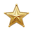 © Sakib - Gold Star Badge isolated on a transparent background
