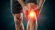 © Boss - Human Knee Pain with Anatomy and Glowing Discomfort