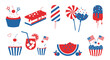 © Vec_Hub - American Independence Day icon set