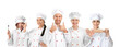 © Pixel-Shot - Male chef on white background