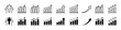 © MDABUL - Growth icon set. Containing arrow up, growing graph, business chart icons. Vector illustration.