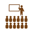 © 汰一 藤澤 - [Education Icons – EdTech & Learning] Classroom Teaching Icon / 教室指導アイコン