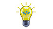 © dandindun - Lightbulb with code symbols symbolizing programming idea