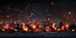 © Konstantin - Hot burning coals with flying sparks, intense fire heat energy, industrial fuel texture, dramatic dark background, power and combustion concept, glowing embers macro detail, raw strength temperature