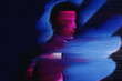© VISTA by Westend61 - Woman avatar with glitch effect in virtual reality metaverse concept