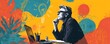© seksun - Editorial-style image of a creative thinker exploring digital possibilities