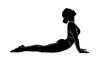 © JIYA - Black Silhouette of Fitness Activities and Exercises with Active People in Dynamic Workout Poses