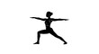 © JIYA - Black Silhouette of Fitness Activities and Exercises with Active People in Dynamic Workout Poses