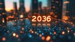 © Ilja - Futuristic Neon Glow Cityscape in 2036 A Vision of Advanced Technology and Urban Infrastructure