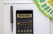 © Dzmitry - Resilience symbol. Concept word Resilience on beautiful black calculator. Beautiful white background. Euro bills. Black pen. Business resilience concept. Copy space.