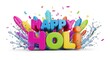 © Pranto - Vibrant celebration with colorful 'happy holidays' explosion text design