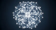 © Amasha04 - Abstract Neural Network Sphere with Glowing Connections on Dark Background