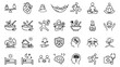 © TalalAhmad - Wellness & Health Line Art Icons Set on PNG Background, wellness icons, health icons, line art icons, outline icons, self care icons, fitness icon, meditation icon, spa icon, tai chi icon,