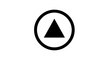 © Ff - Black triangle in a circle.
