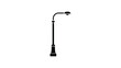 © VectAmaze - modern street light pole icon silhouette isolated urban outdoor lighting symbol for city road park and public infrastructure
