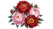 © graphickazi - Vibrant peony flowers in bloom
