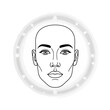 © A.CHOMSIN - Bald Headed Man Face Closeup Portrait.