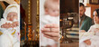 © New Africa - Baptism. Collage with photos of Christian sacrament
