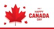 © ai HUB - Happy canada day celebration with maple leaf
