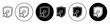 © molla - reliability icon set in black filled and outlined style. suitable for UI designs