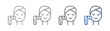 © ernas icon - outline icon set facial treatment with people design and facial skin care