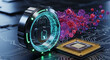 © prabu - Digital security and data protection concept with a padlock icon and a computer processor chip on a circuit board