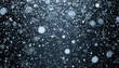 © kulkann - Falling Snow Texture on Black Background for Overlay Effect