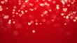 © AIDIN - valentines day hearts and shiny bokeh lights on red background, love and passion 14 February and anniversary social media design element