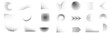© MR.AK - Gradient halftone shape set. Dotted shape. Abstract halftone dot pattern with half tone gradient shapes. Vector illustration