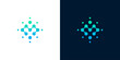 © anello - Abstract digital network connection logo, technology and connectivity concept