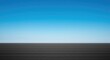 © Sayfar - Clean, abstract view of the horizon line separating empty blue sky and flat ground, ideal for copy space and minimalist design, copy space, wide, outdoor