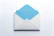 © Hira - A white envelope with a blue letter inside