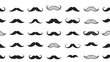© Mohashin - Mustache style collection presents a variety of black facial hair shapes including handlebar and chevron designs for men fashion.