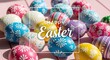 © Rajib Biswas - Vibrant easter eggs decorated for happy easter day with colorful patterns and designs