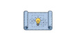 © Sri Rejeki - Blueprint with Light Bulb Symbolizing Innovation and Creativity.
