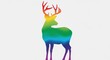 © Icon Gono - Rainbow Deer Silhouette